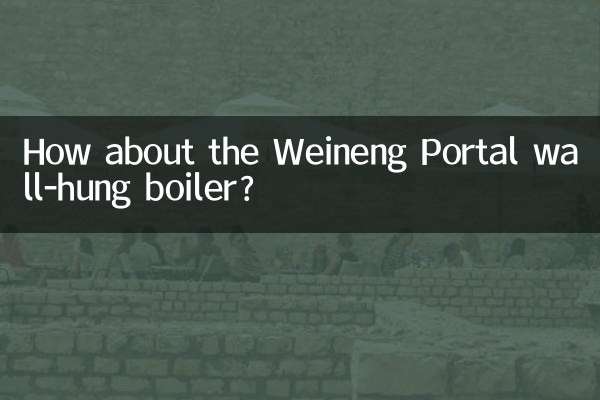 Que diriez-vous de la chaudière murale Weineng Portal ?