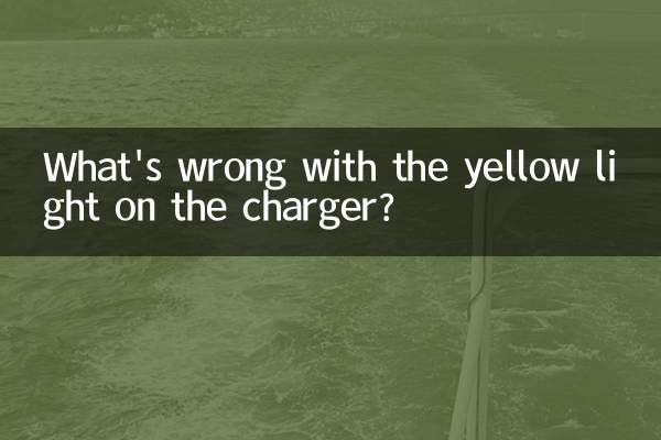 충전기의 노란색 표시등에 무슨 문제가 있나요?