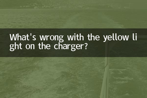 충전기의 노란색 표시등에 무슨 문제가 있나요?