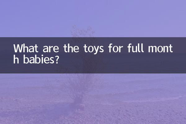 What are the toys for full month babies?