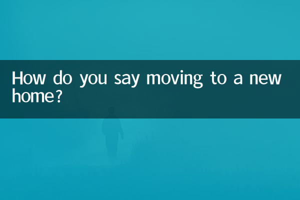 搬新家怎麼說