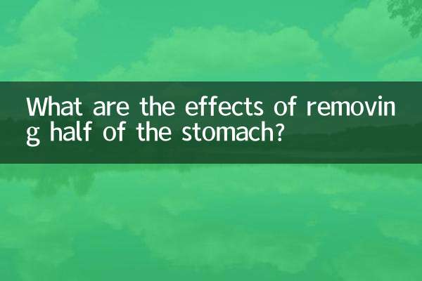 Quels sont les effets de l’ablation de la moitié de l’estomac ?