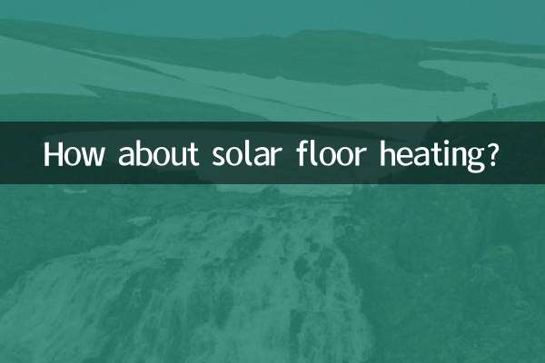 Que tal aquecimento solar de piso?