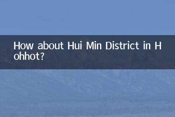 후허하오터(후허하오터)의 후이민 지구(Hui Min District)는 어떻습니까?