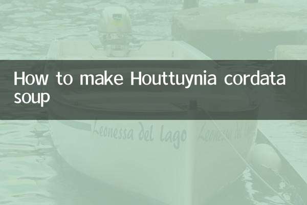 Wie man Houttuynia cordata-Suppe zubereitet