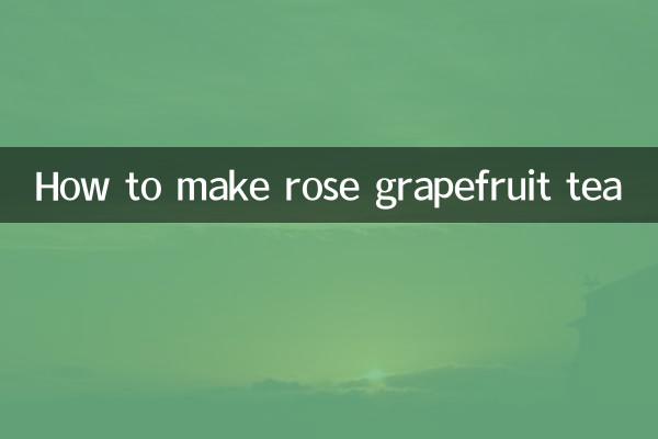 Comment faire du thé au pamplemousse rose