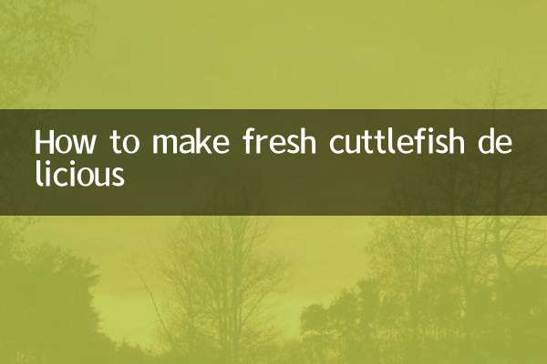 Comment préparer de délicieuses seiches fraîches