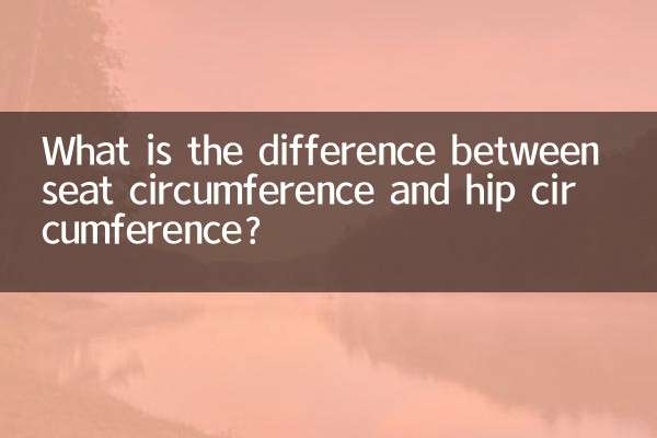 В чем разница между окружностью сиденья и окружностью бедер?