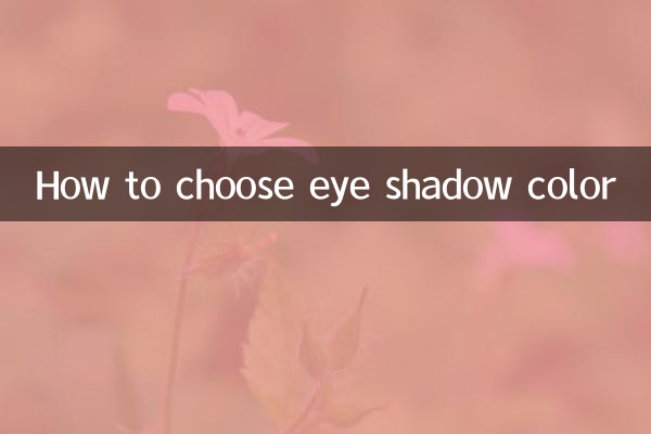 Cómo elegir el color de la sombra de ojos