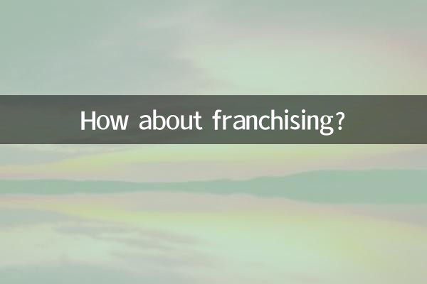 फ़्रेंचाइज़िंग के बारे में क्या ख्याल है?