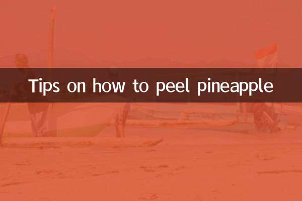 Tips on how to peel pineapple