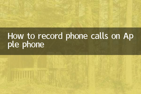 Apple 전화에서 전화 통화를 녹음하는 방법