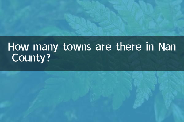 Nan County에는 몇 개의 마을이 있나요?