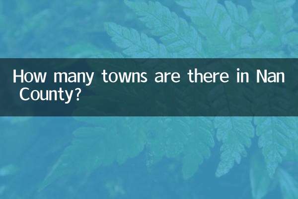 Nan County에는 몇 개의 마을이 있나요?