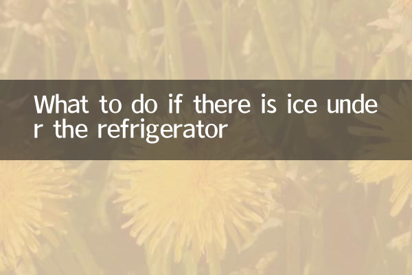 Was tun, wenn sich Eis unter dem Kühlschrank befindet?