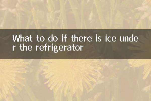 Was tun, wenn sich Eis unter dem Kühlschrank befindet?