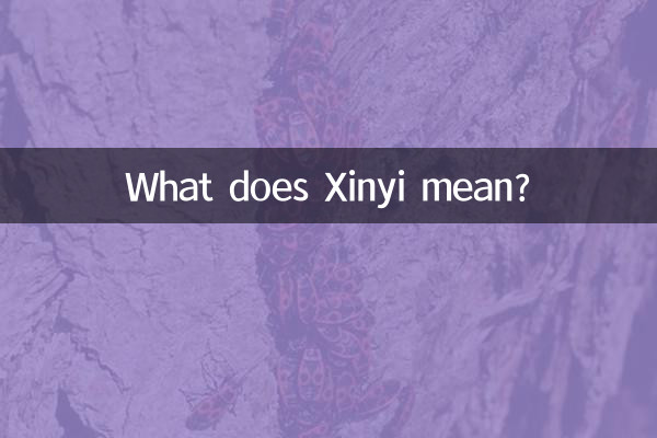 ¿Qué significa Xinyi?