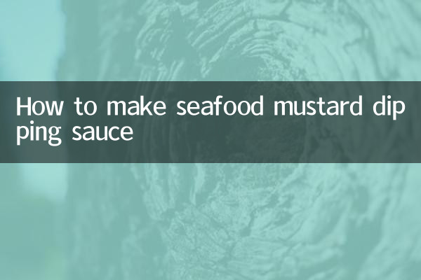 Cómo hacer salsa de mostaza de mariscos