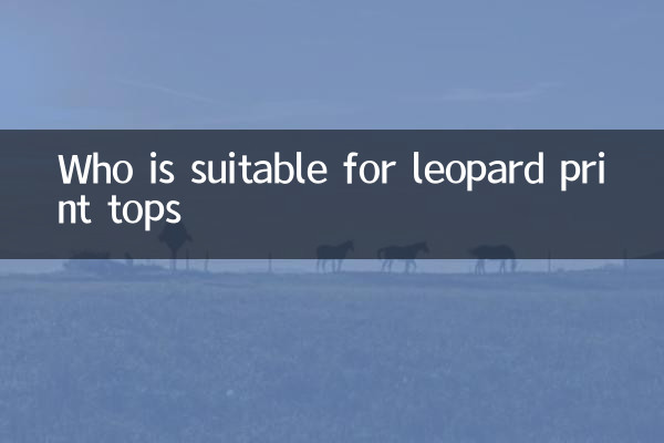 Qui convient aux hauts d'impression léopard