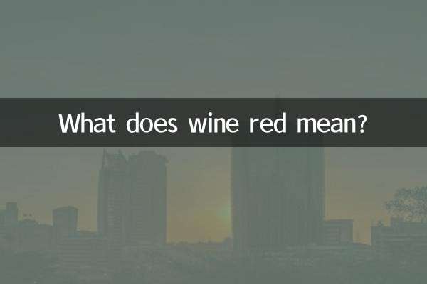 What does burgundy mean