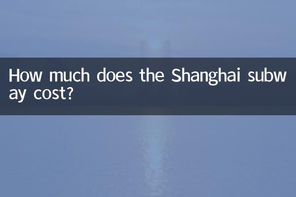 ¿Cuánto cuesta el metro de Shangai?