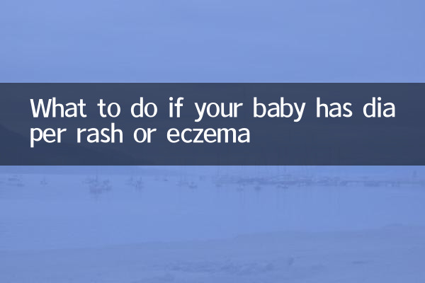 Qué hacer si tu bebé tiene dermatitis del pañal o eczema