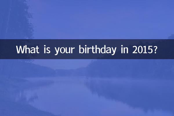 Какой у тебя день рождения в 2015 году?
