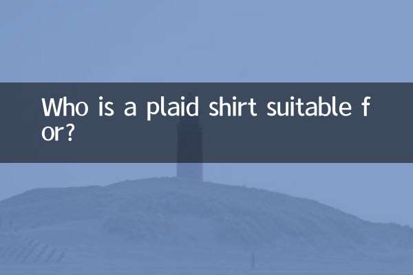 Who is a plaid shirt suitable for?