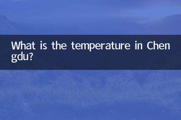 Qual é a temperatura em Chengdu?