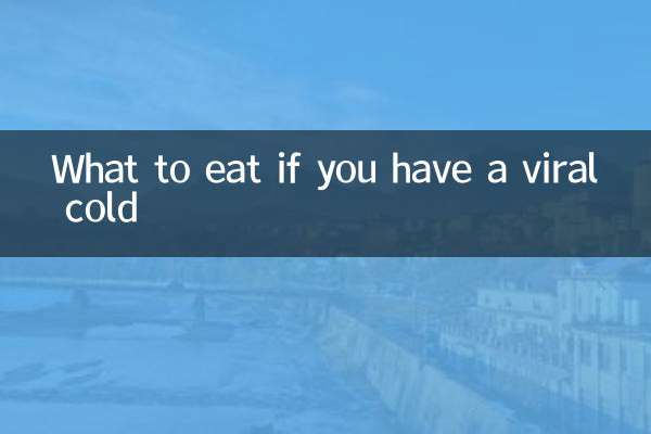 Cosa mangiare se hai un raffreddore virale