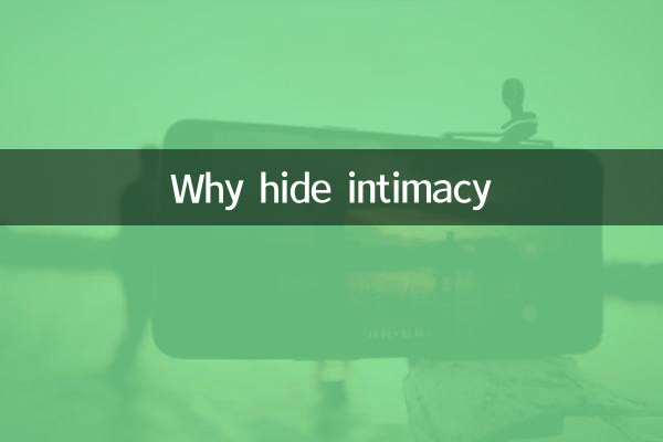 ¿Por qué ocultar la intimidad?