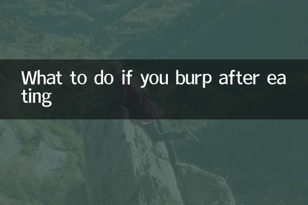 What to do if you burp after eating