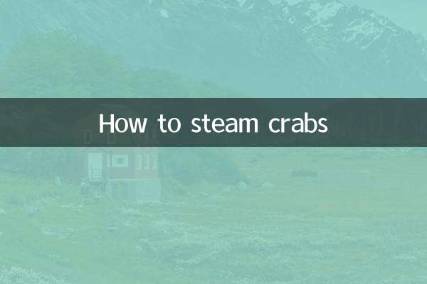How to steam crabs