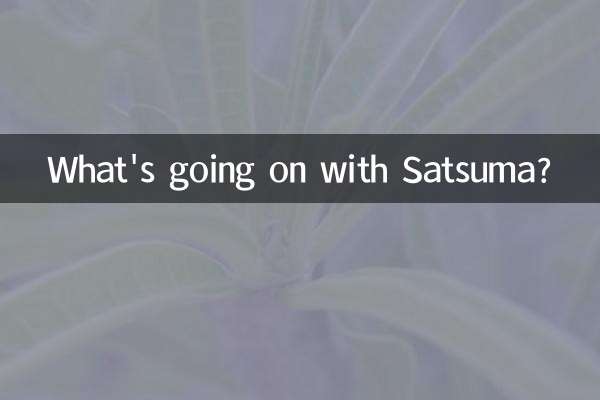 What's going on with Satsuma?