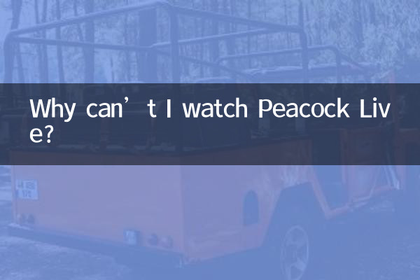 چرا نمی توانم Peacock Live را تماشا کنم؟