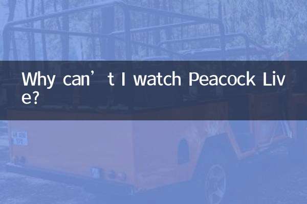 چرا نمی توانم Peacock Live را تماشا کنم؟