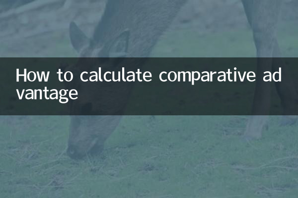 比較優位の計算方法