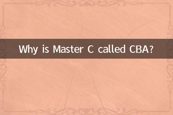¿Por qué Master C se llama CBA?