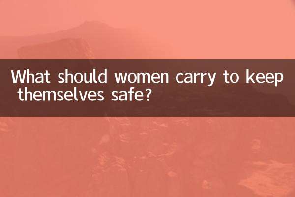 ¿Qué deben llevar las mujeres para mantenerse seguras?