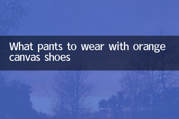 কমলা ক্যানভাস জুতা সঙ্গে কি প্যান্ট পরতে