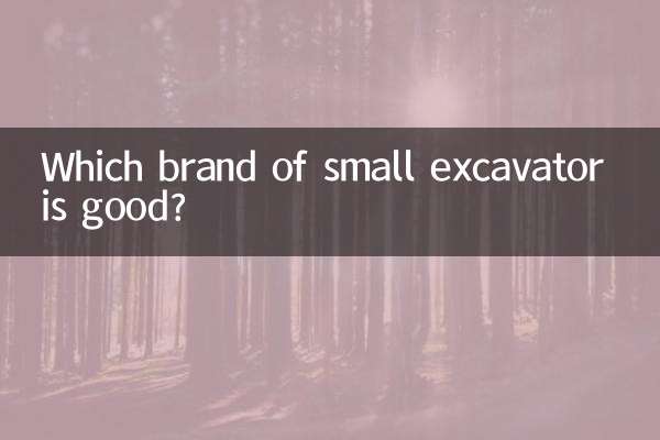 小型挖掘机什么品牌好