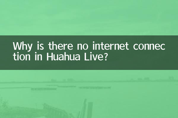 Pourquoi n’y a-t-il pas de connexion Internet dans Huahua Live ?