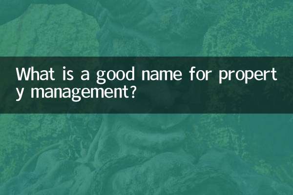 Qual è un buon nome per la gestione immobiliare?