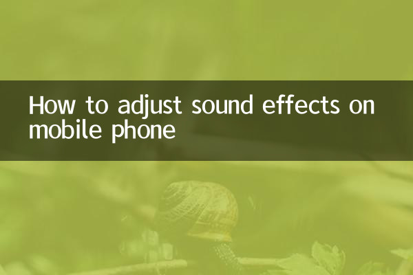 Come regolare gli effetti sonori sul cellulare