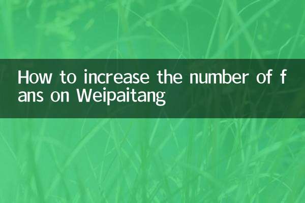 微拍堂怎么加粉丝量