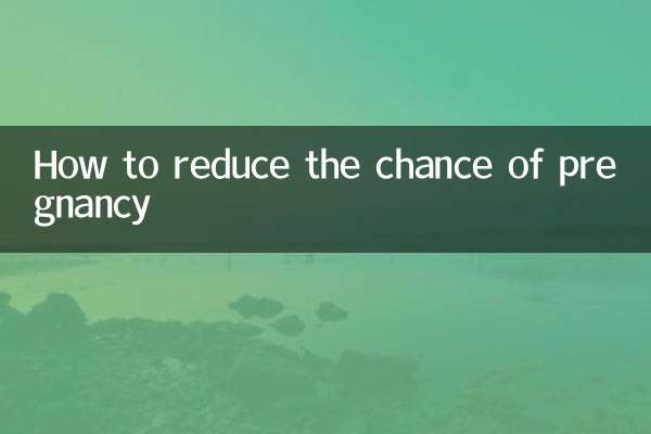 怎麼減少懷孕機率