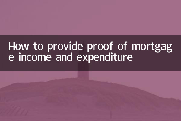 رہن کی آمدنی اور اخراجات کے ثبوت کے ساتھ کیا کرنا ہے