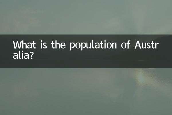 Wie viele Einwohner hat Australien?