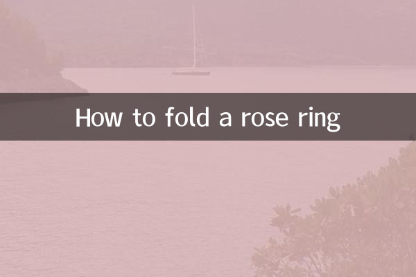 Come piegare un anello con una rosa