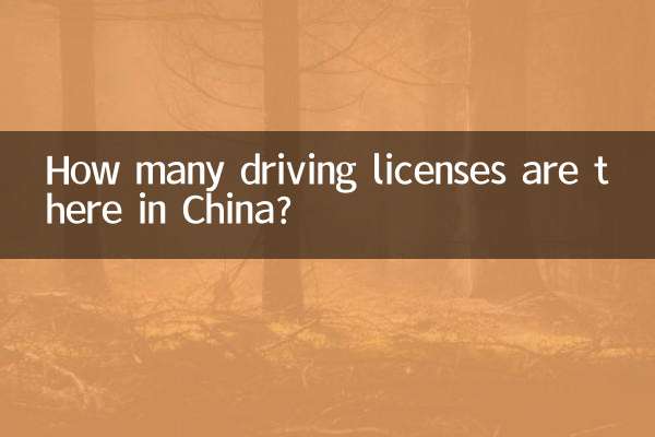 Combien y a-t-il de permis de conduire en Chine ?